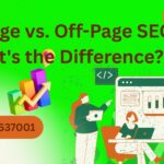 On-Page vs. Off-Page SEO What's the Difference