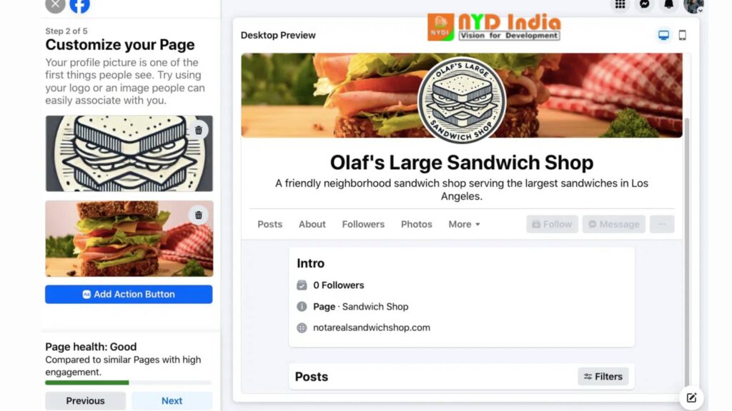 Customize your page