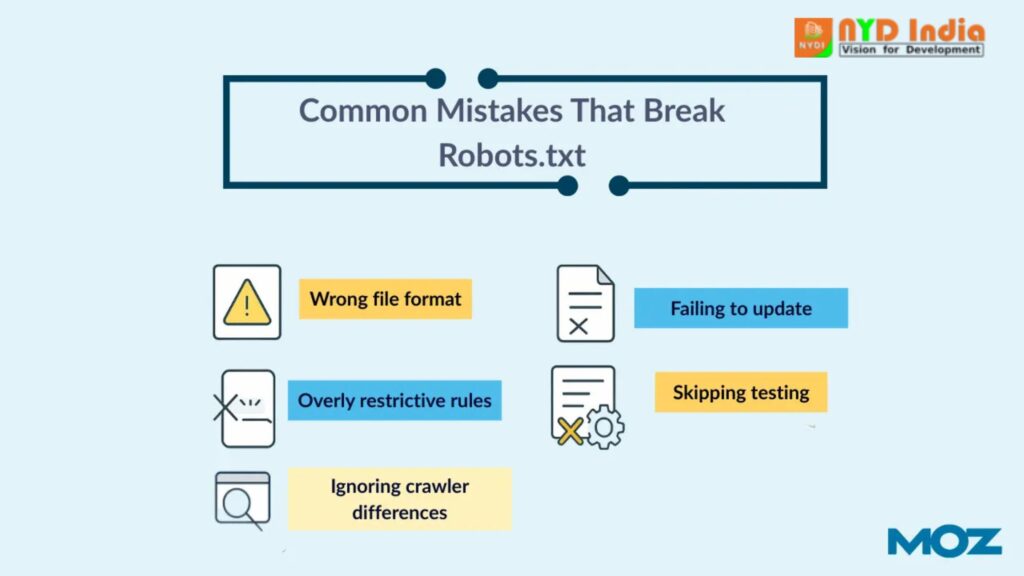 Common mistakes to avoid Robert.txt