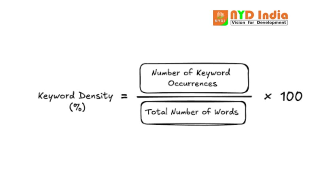 Keyword density formula