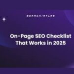 ON PAGE SEO :A Complete Checklist of ON PAGE SEO